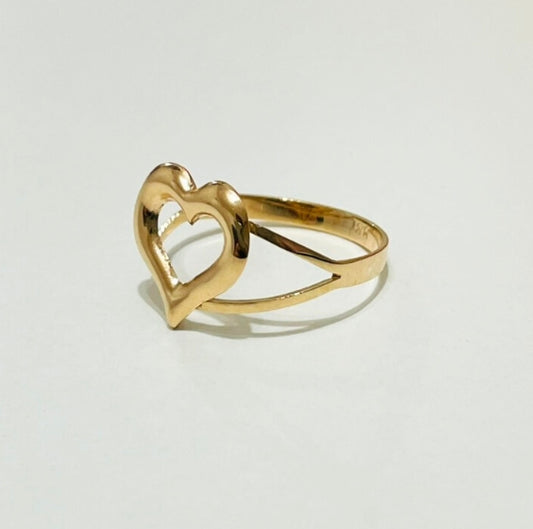 Anillo Corazón Oro 18K