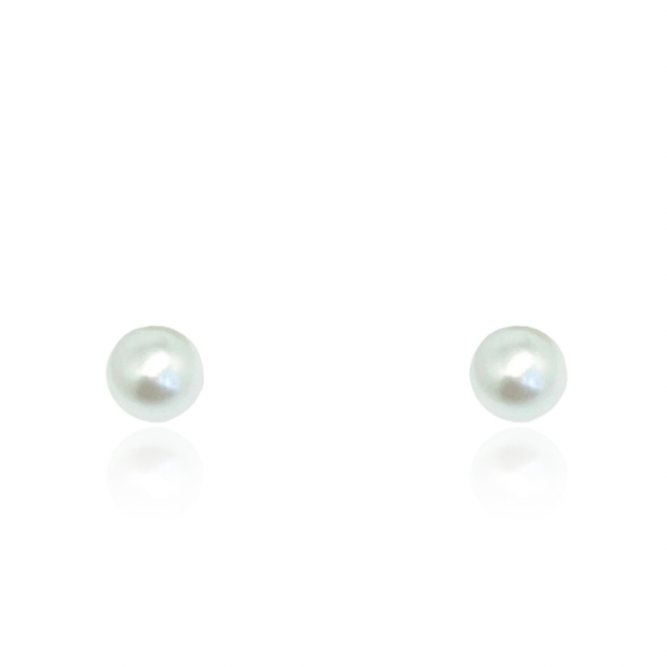 Aros Perlas Oro 14K