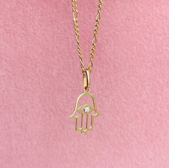 Colgante Mano de Fátima Oro 18K