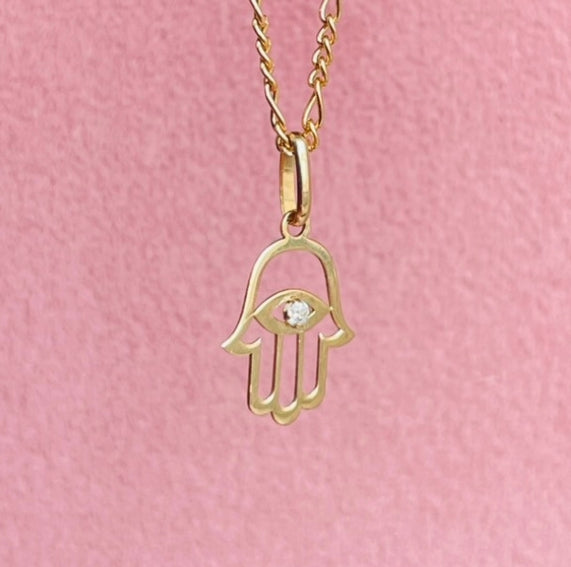 Colgante Mano de Fátima Oro 18K