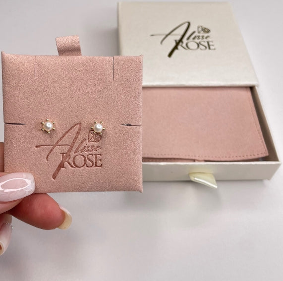 Aros Pistilos Perla Cultivada Oro 18K