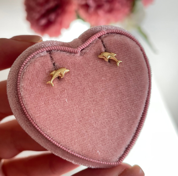 Aros Abridores Delfín Oro 18K