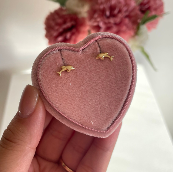 Aros Abridores Delfín Oro 18K