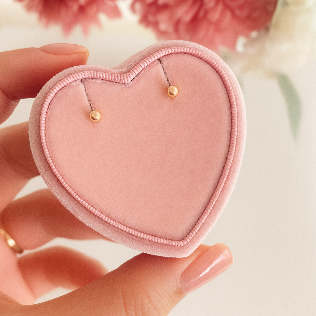 Aros Bolitas Oro 14K