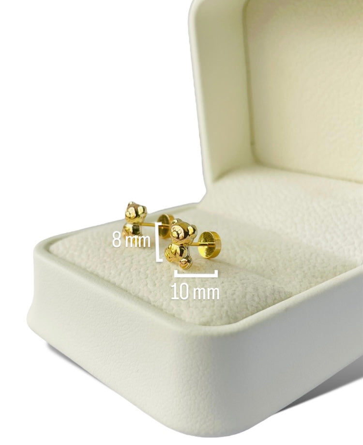Aros Ositos Oro 14K