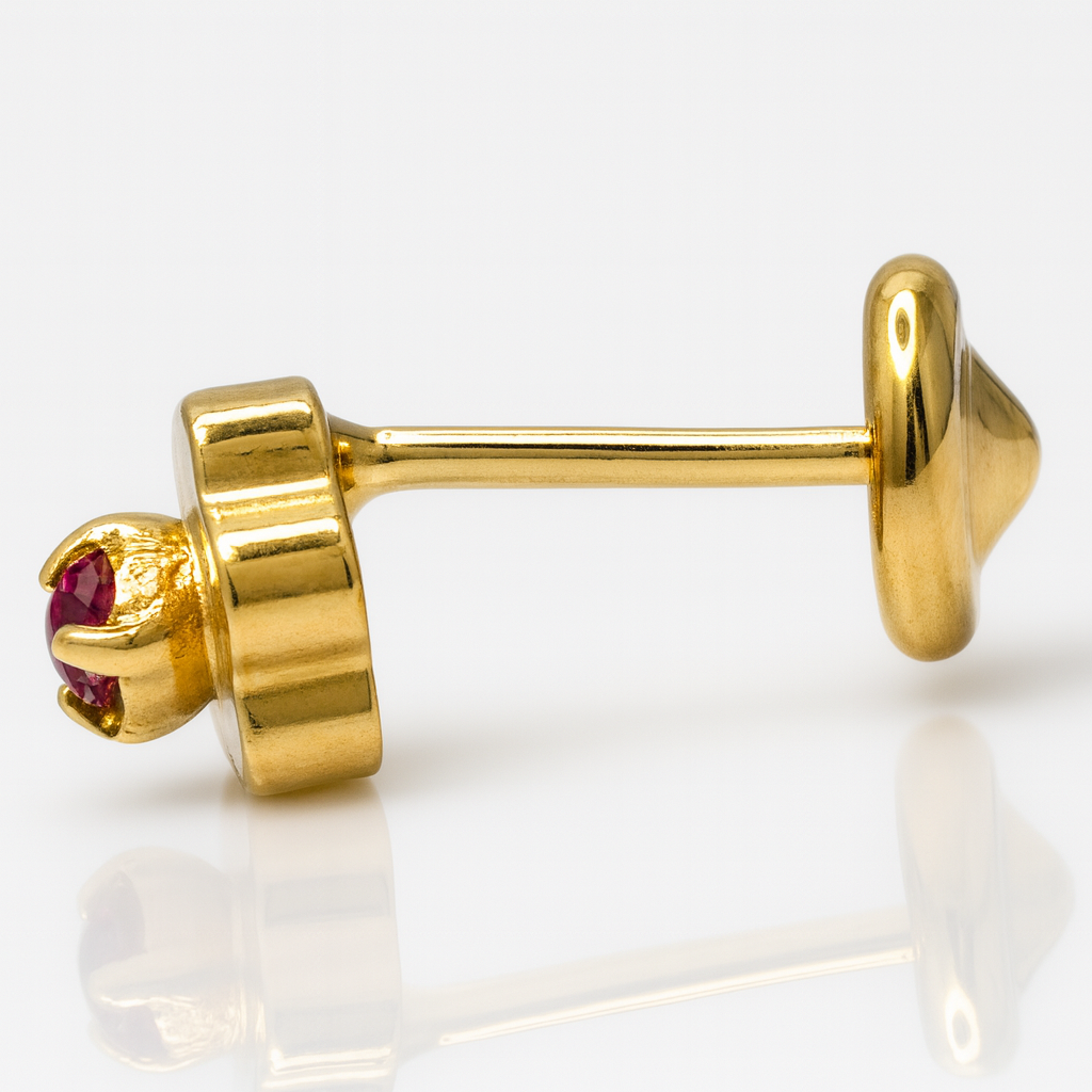 Aros Abridores Flor Rubí 6 Mm