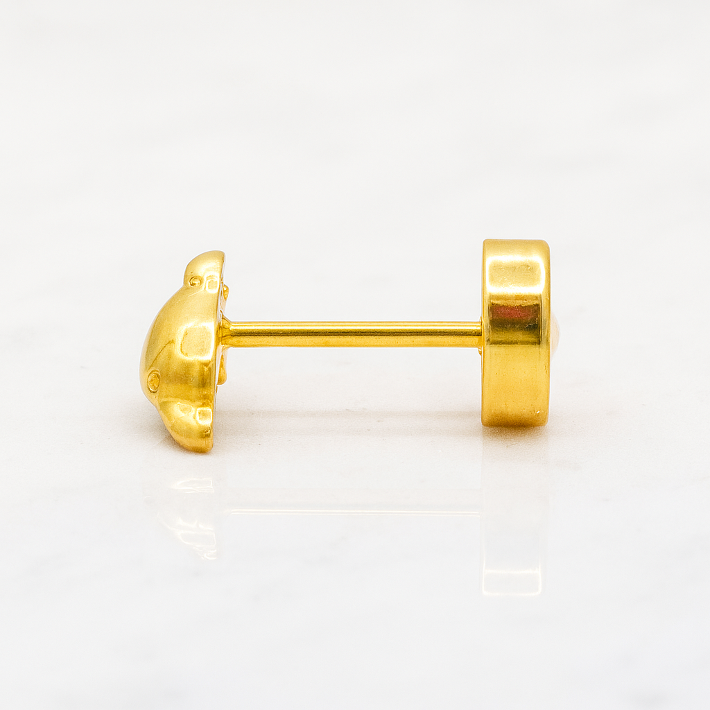 Aros Abridores Delfín Oro 18K