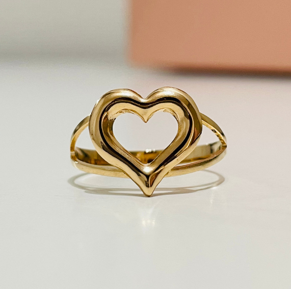 Anillo Corazón Oro 18K