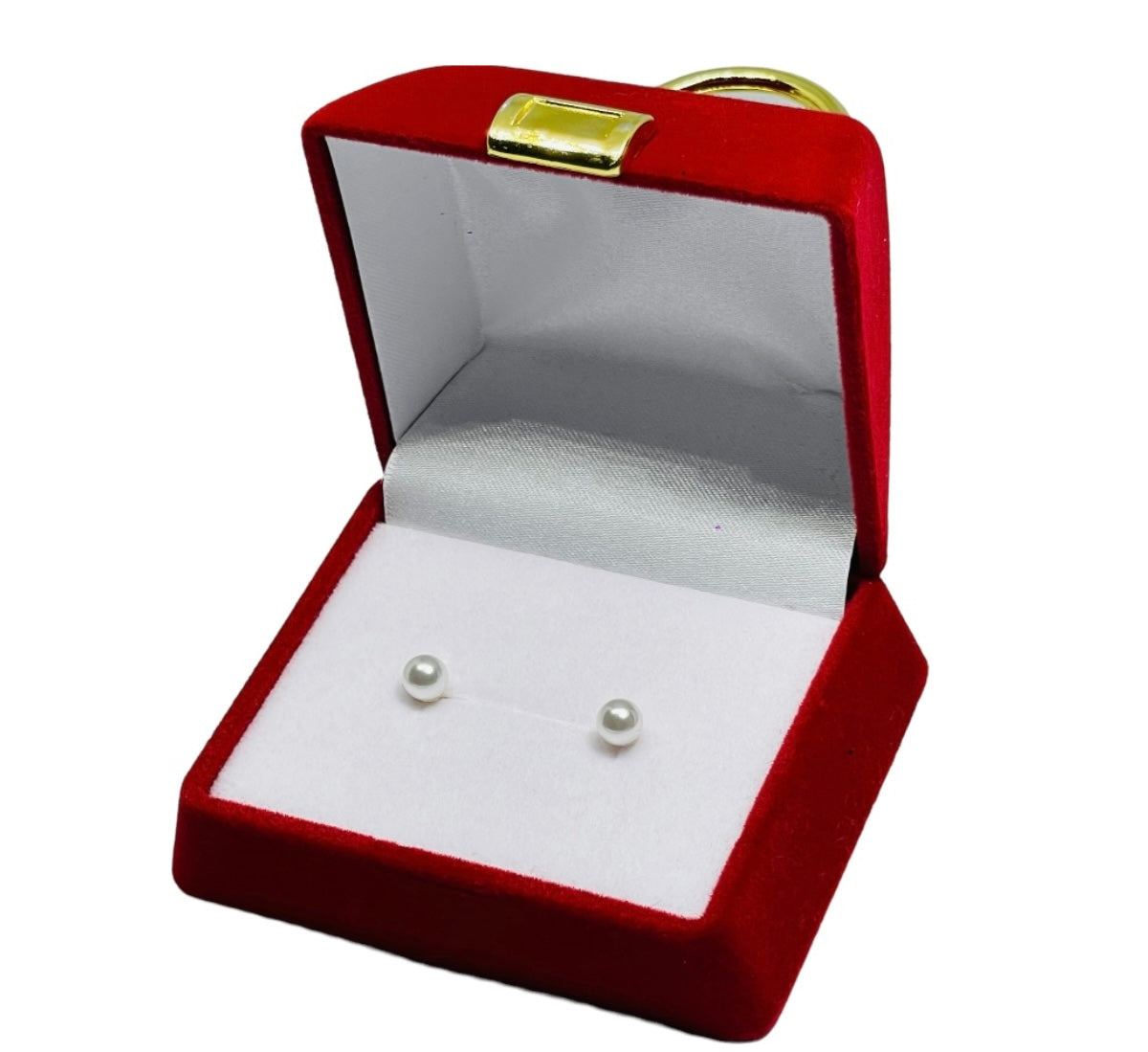 Aros Perlas Oro 14K