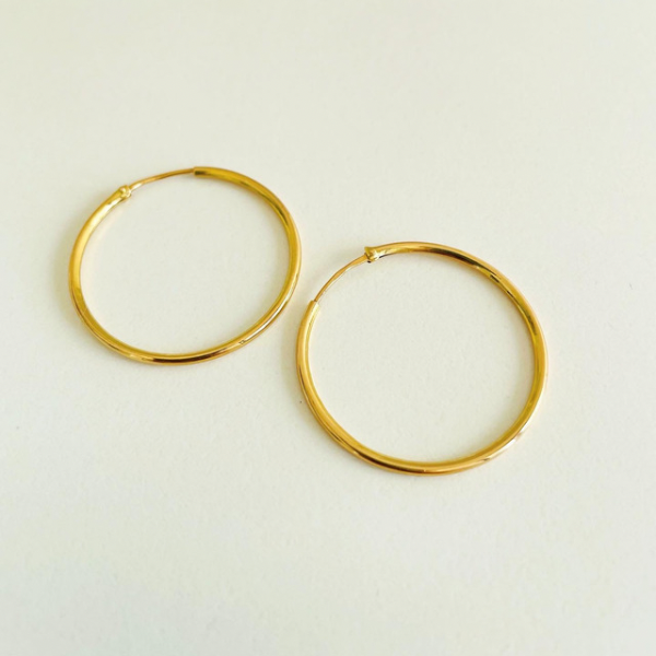 Aros Argolla Circular Oro 18K