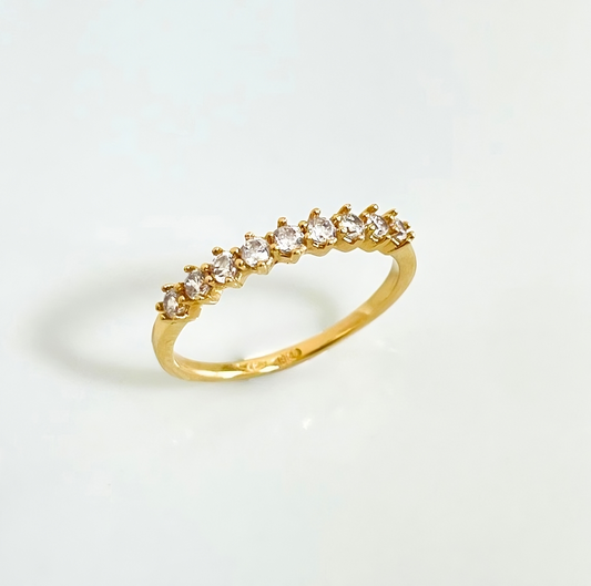 Anillo con Circones Oro 18K