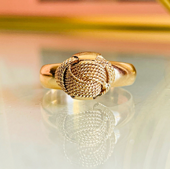 Anillo Chevalier Nudo Oro 18 K – Alisse Rose