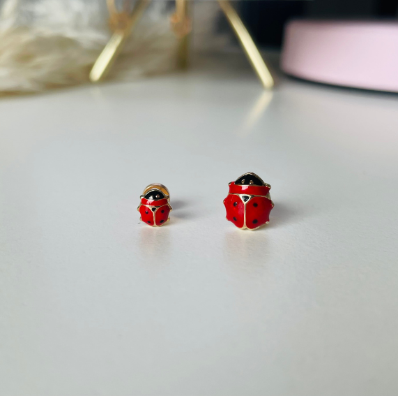 Aros Chinitas Oro 14K