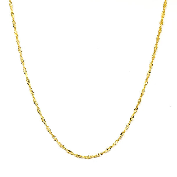 Cadena Singapur 50 cm Oro Laminado 18K