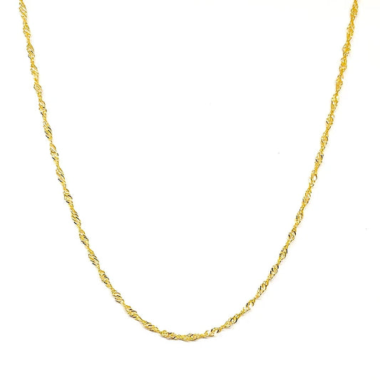 Cadena Singapur 50 cm Oro Laminado 18K