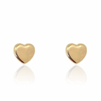 Aros Corazón Oro 14K