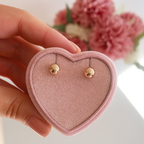 Aros Bolitas Oro 14K