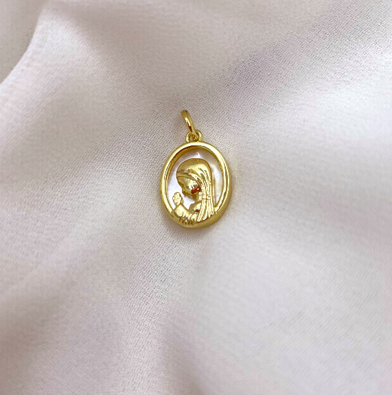 Colgante Virgen Niña 16 mm
