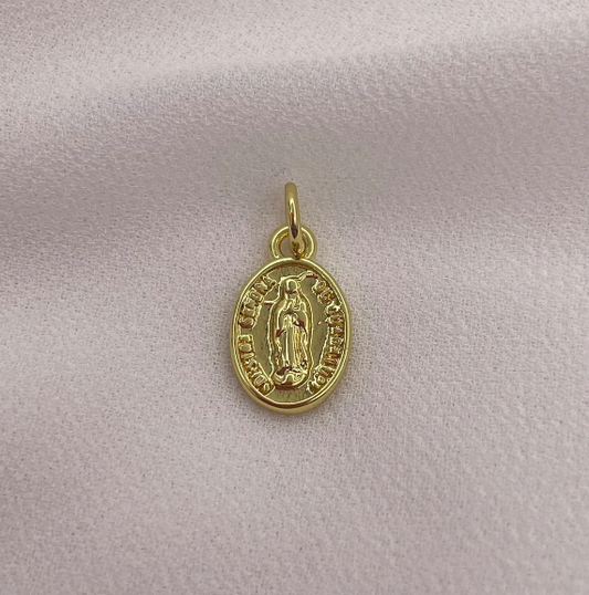 Colgante Virgen de Bebe 14 mm