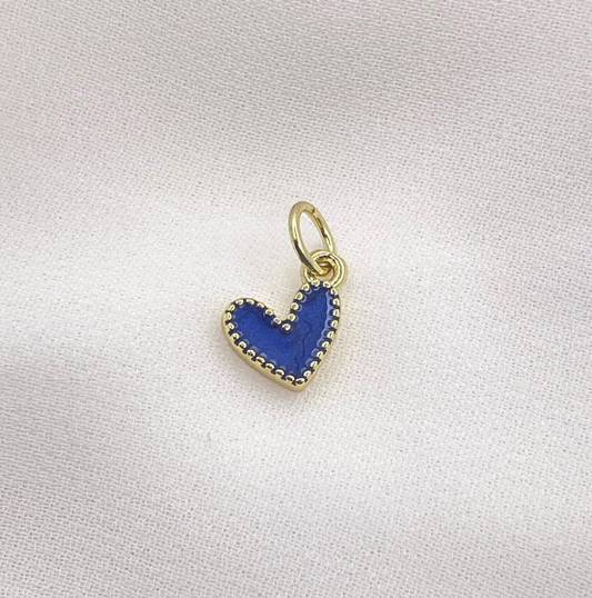 Colgantes Corazón Esmaltado 9 mm