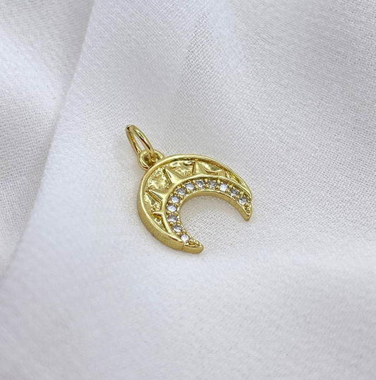 Colgante Luna Horizontal Circones 12 mm