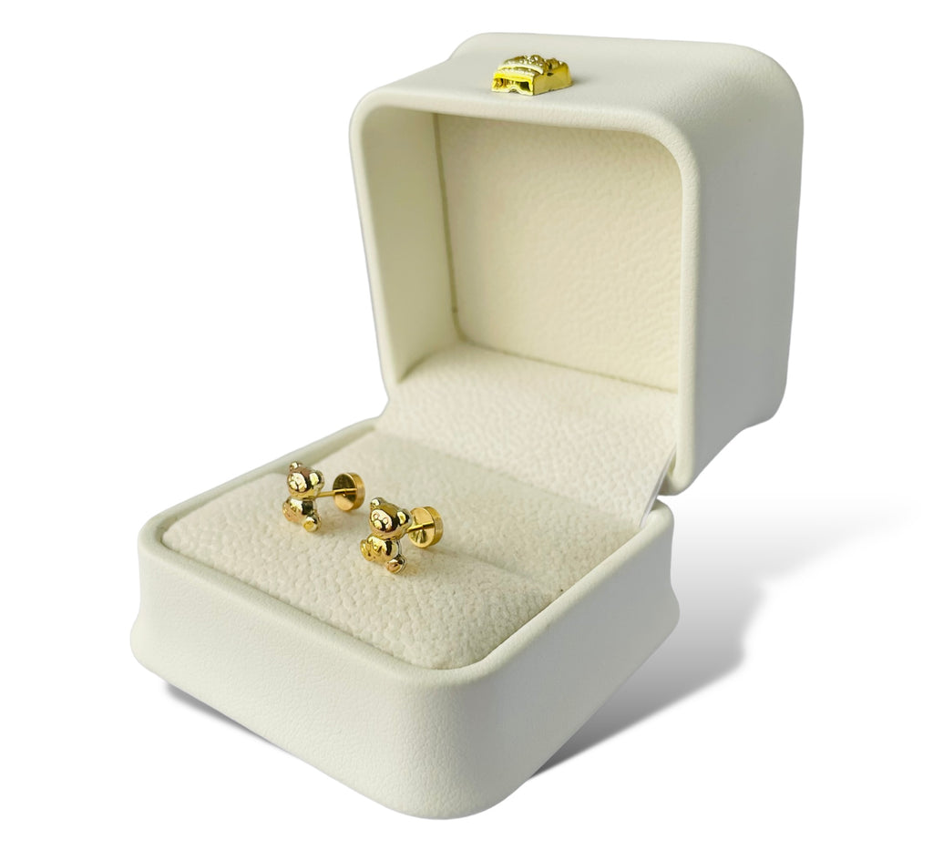 Aros Ositos Oro 14K