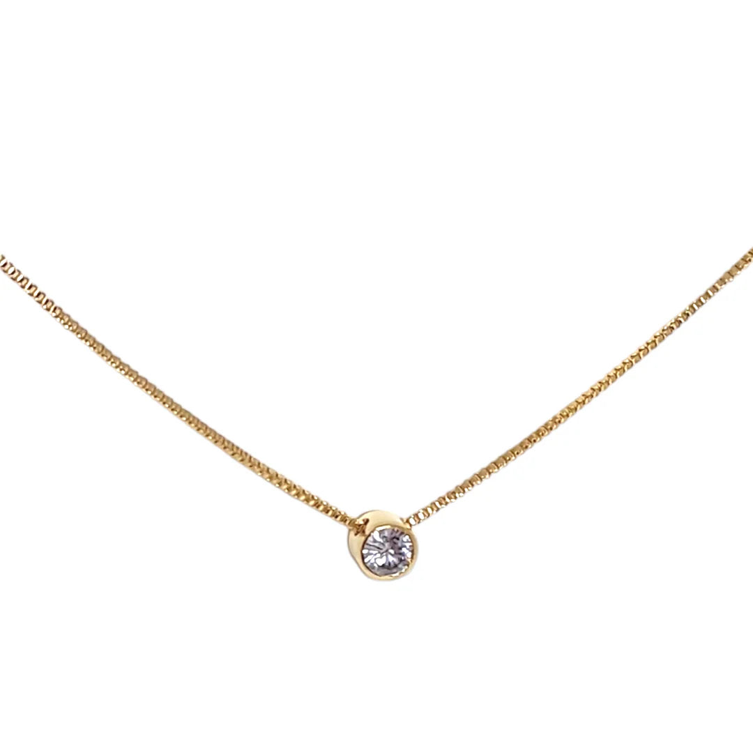 Collar Punto de Luz Oro Laminado 18 K