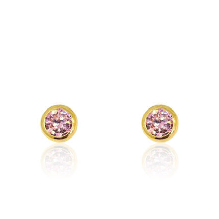 Circular con Piedras de Oro 18 Kilates