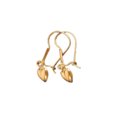 Aros Corazon Colgante Oro 18 k