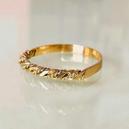 Anillo Trenzado Oro 18 K